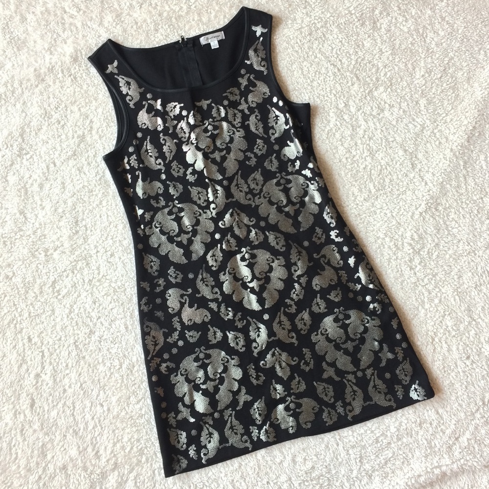 Olsenboye black and silver dress